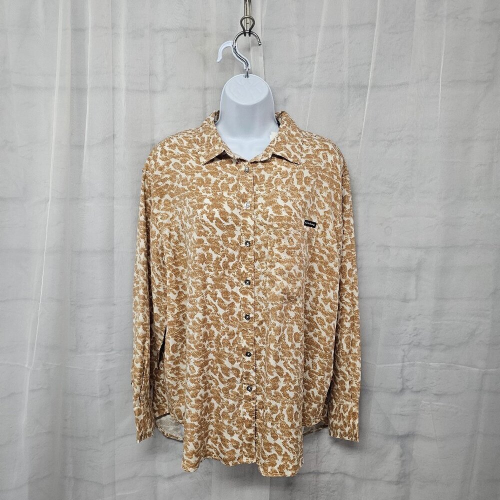 Calvin Klein Brown Patterned Button Down Shirt